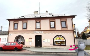 Prodej komerčního domu, obchodní prostory 248 m2, bydlení , pozemek 539 m2, Štěpánov u Olomouce