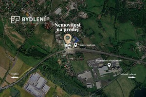 Průmyslový areál v Krupce, pozemek 5298 m2