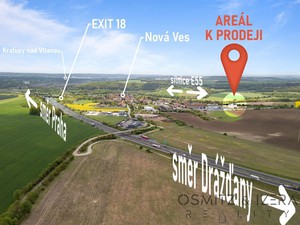 Pozemkem 3671 m2 v průmyslové zóně pro výrobu - Nová Ves