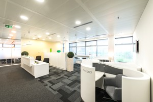 Zařízená kancelář pro 2-3 osoby, Praha - Nové Butovice, budova C